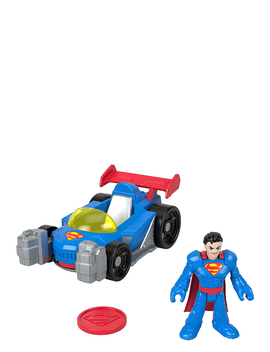 Imaginext - Imaginext DC Super Friends Metal Force Supermobile Toy Car & Superman Action Figure Set - madalaimad hinnad - multi color - 0