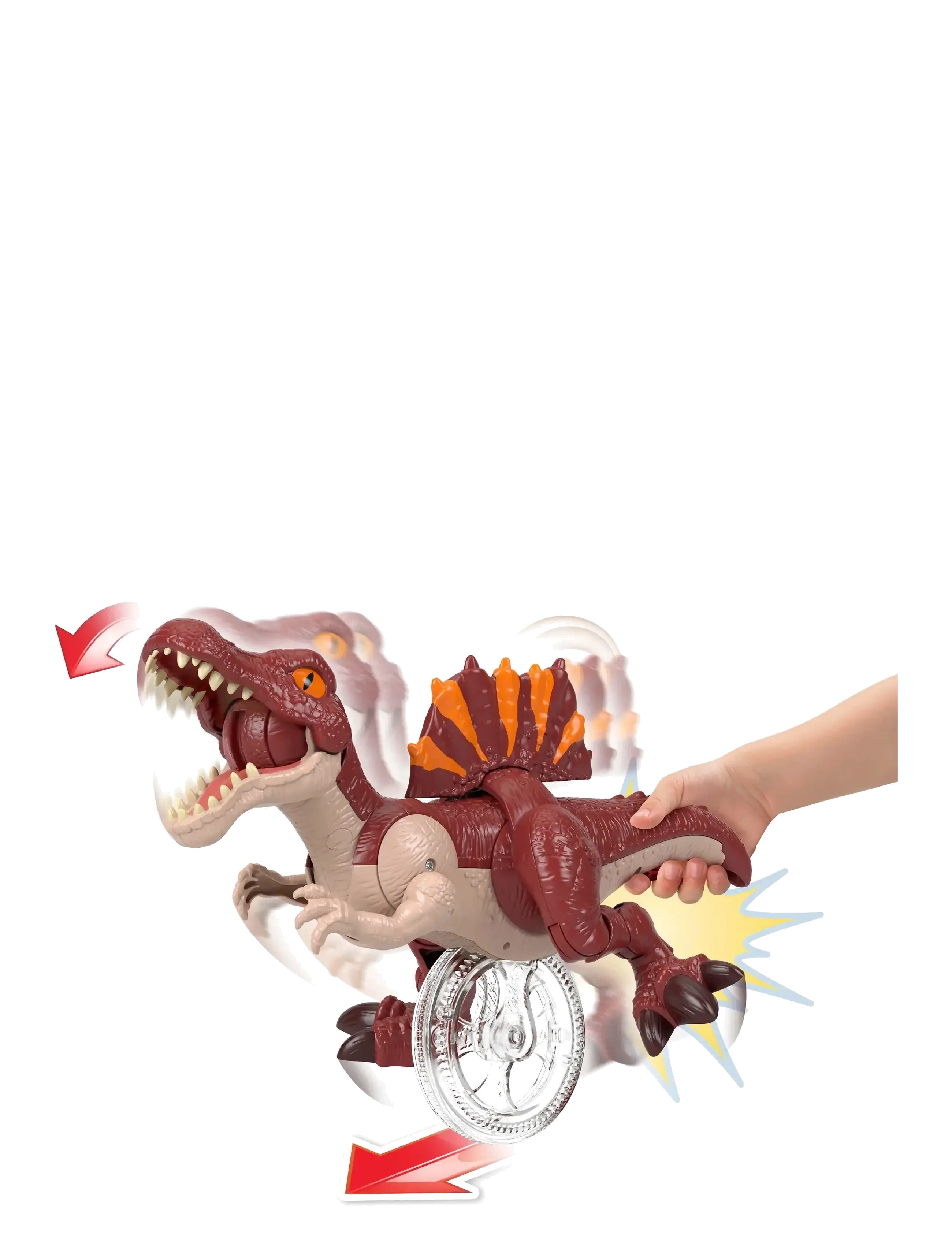 Imaginext - Imaginext Jurassic World Rebirth Sprinting Spinosaurus Dinosaur Toy with Lunge & Chomp - Žaidimų rinkiniai ir veiksmo figūrėlės - multi color - 2