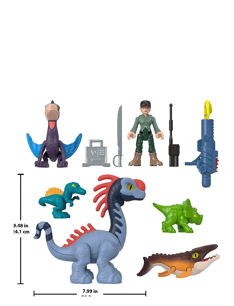 Imaginext - Imaginext Jurassic World Rebirth Set with 6 Action Figures, Launcher & Accessories - loomad - multi color - 2