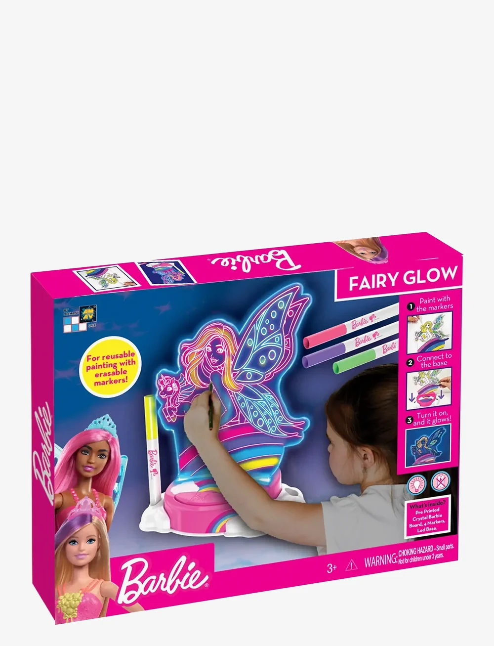 Barbie - Barbie Night Lamp/Decoration - Fairy Paint N Lite - nachtlampen - multi coloured - 0
