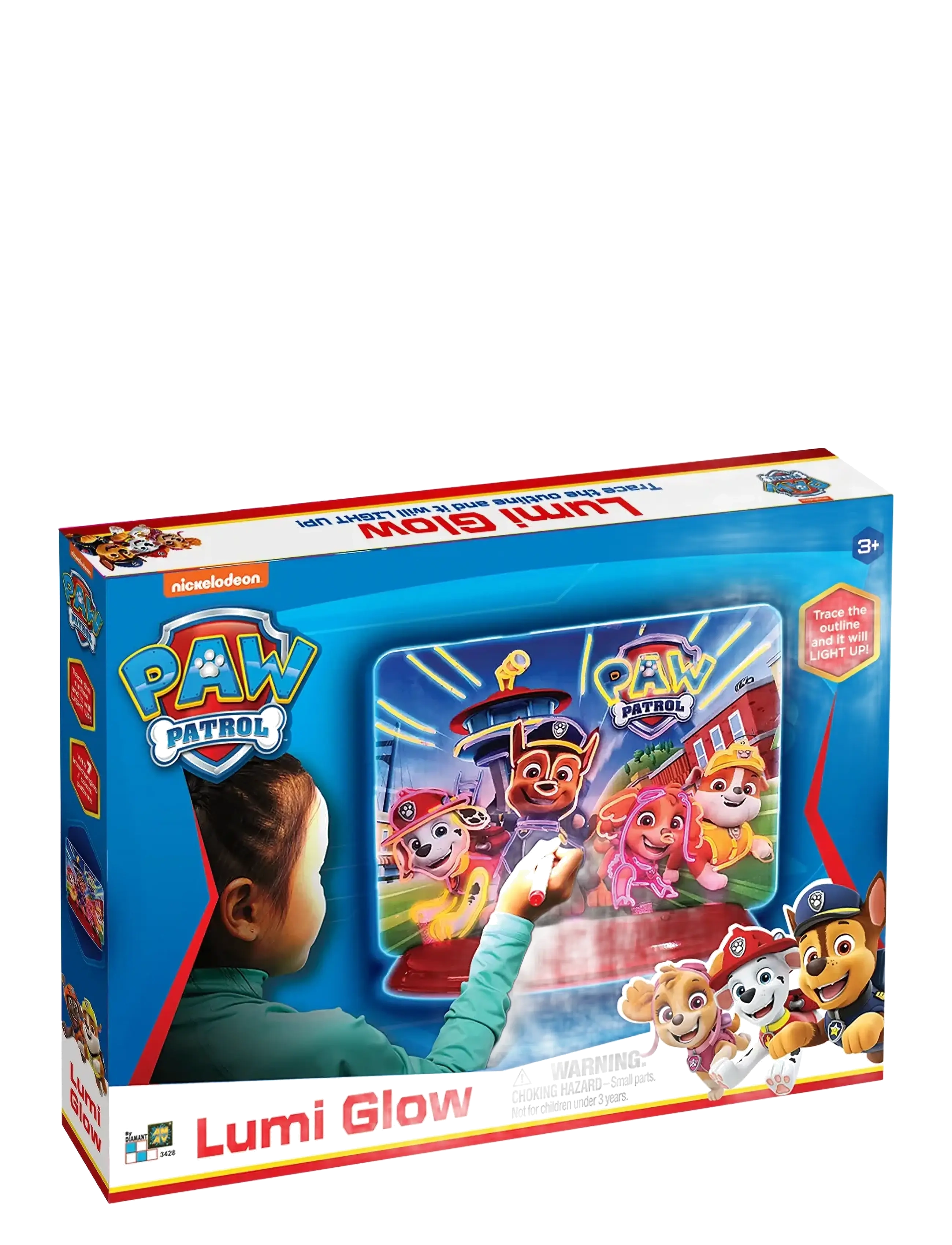 Paw Patrol Paw Patrol Night Lamp/Decoration - Lumi Glow, 29X5X24, Multi/patterned, Belysning > Natlamper, Børn
