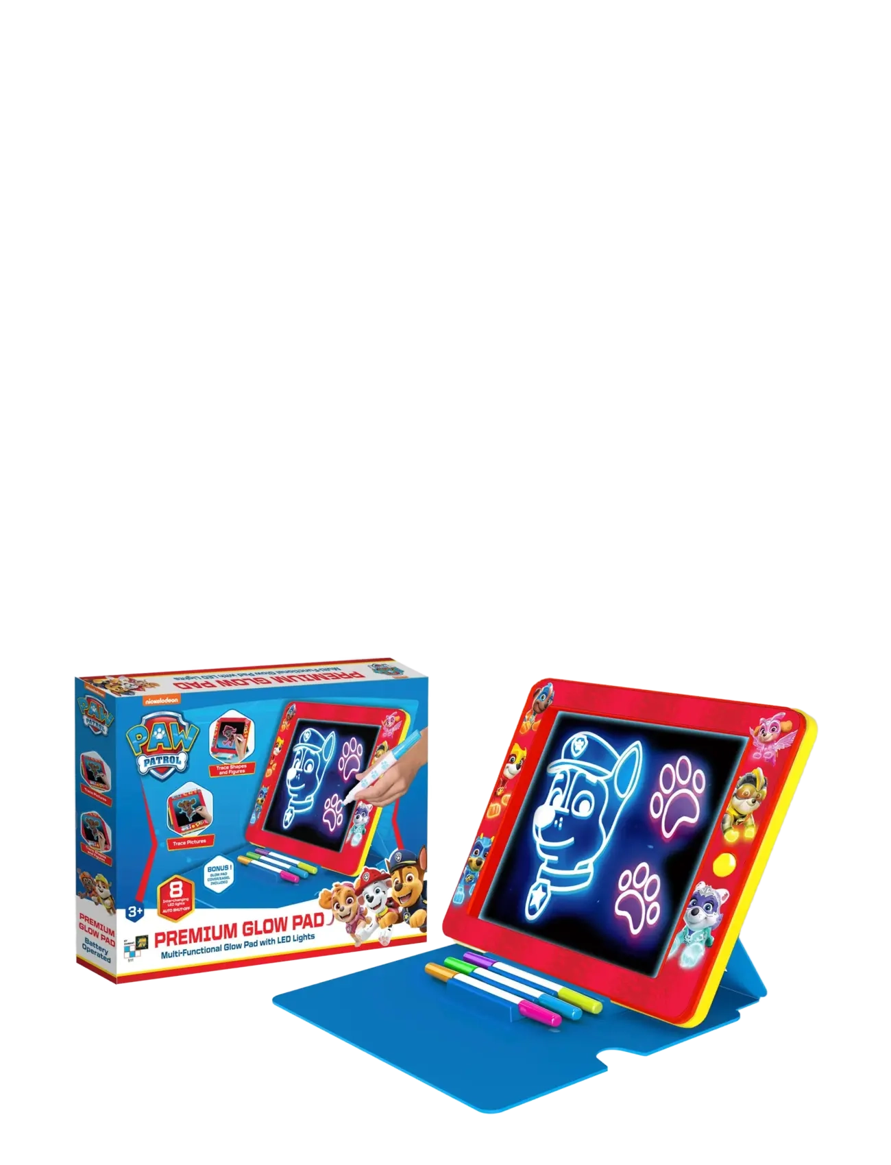 Paw Patrol Paw Patrol Drawing Board - Premium Glow Pad, 36.5X5X28, Multi/patterned, Tegning > Tegnebrætter, Børn