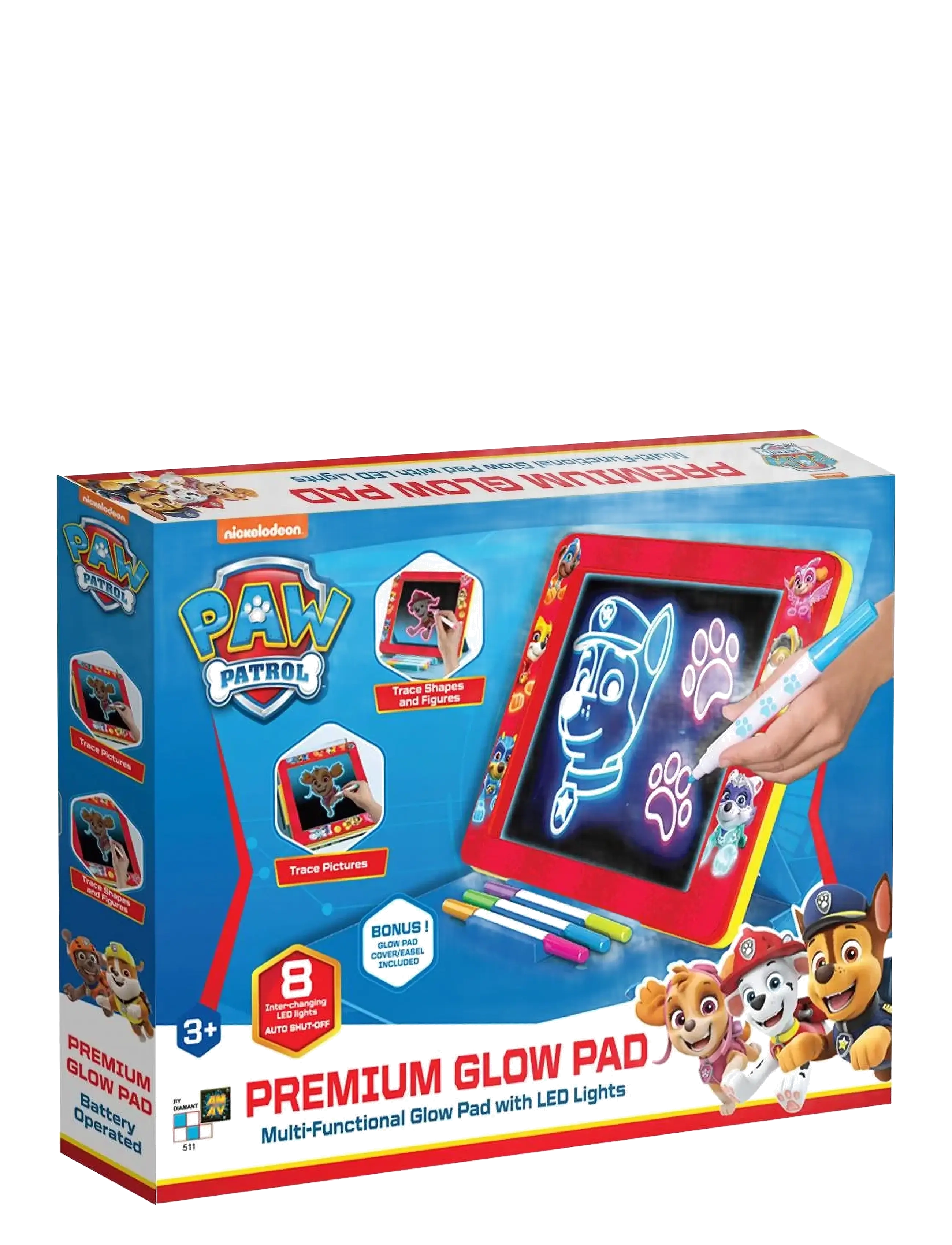 Paw Patrol - Paw Patrol Drawing Board - Premium Glow Pad - zeichenbretter - multi coloured - 2