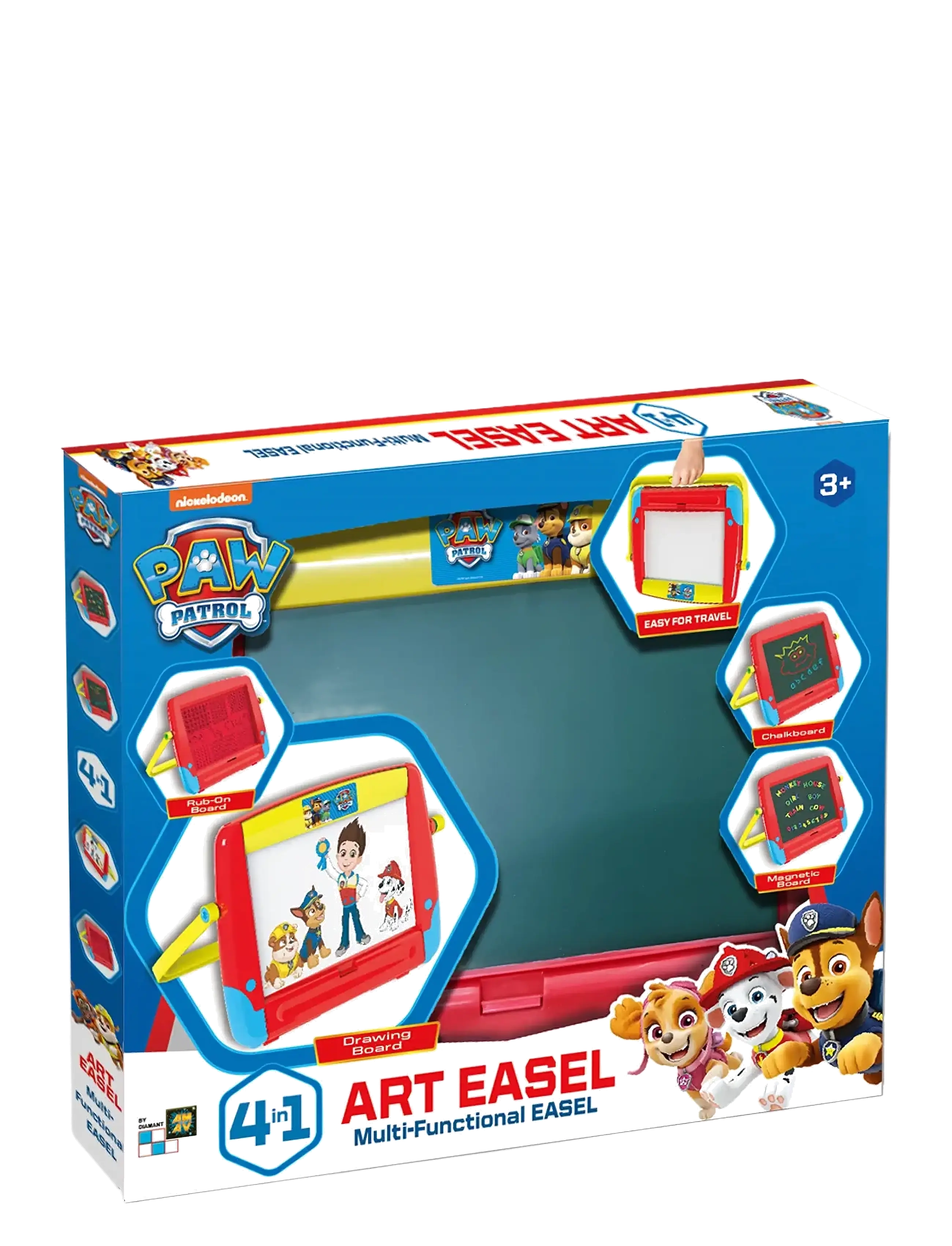 Paw Patrol Paw Patrol Easel And Drawing Board - 4 In 1 Art Easel, 43X4X38.8, Multi/patterned, Tegning > Tegnebrætter, Børn