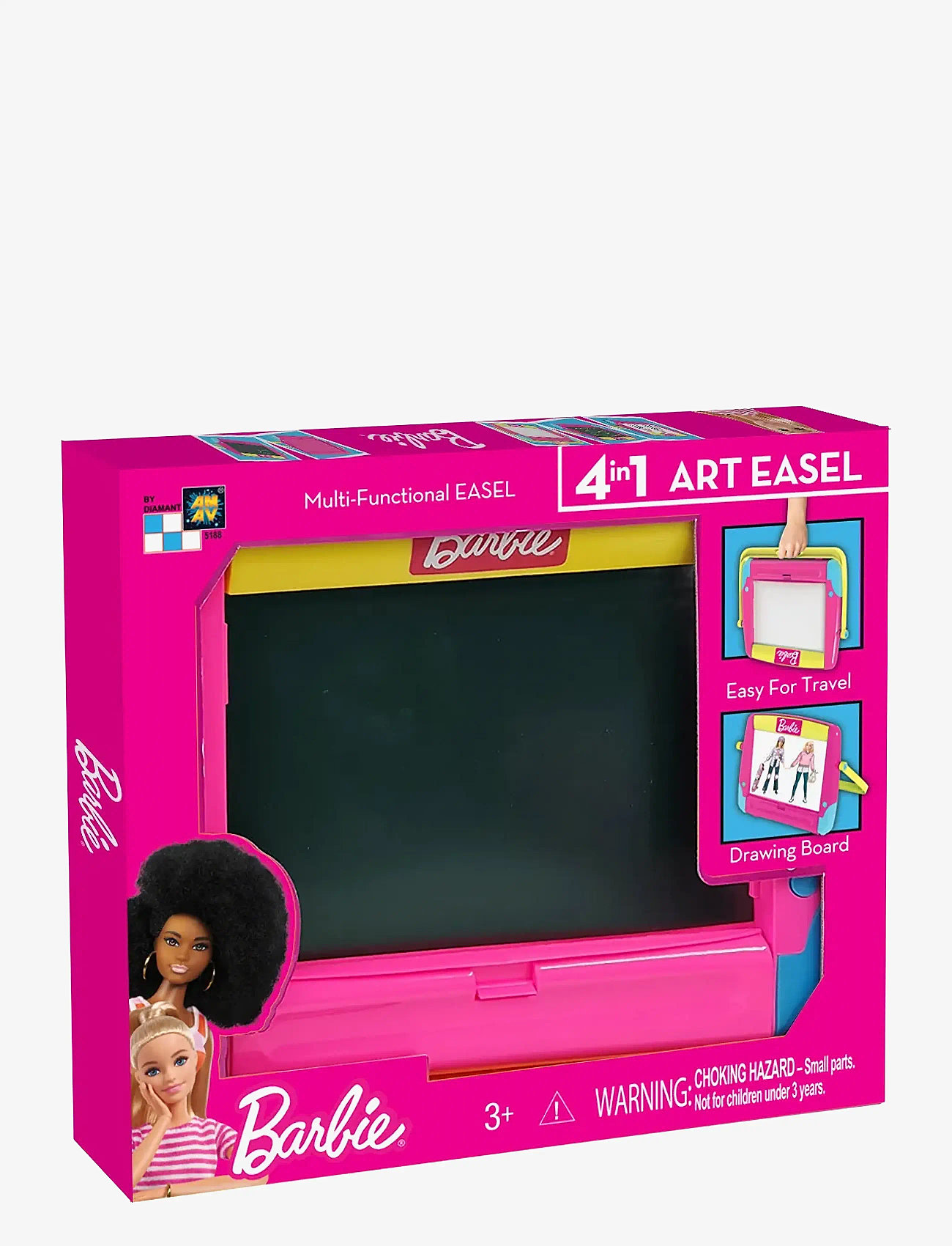 Barbie - Barbie Easel and Drawing Board - 4 in 1 Art Easel - rittavlor - multi coloured - 0