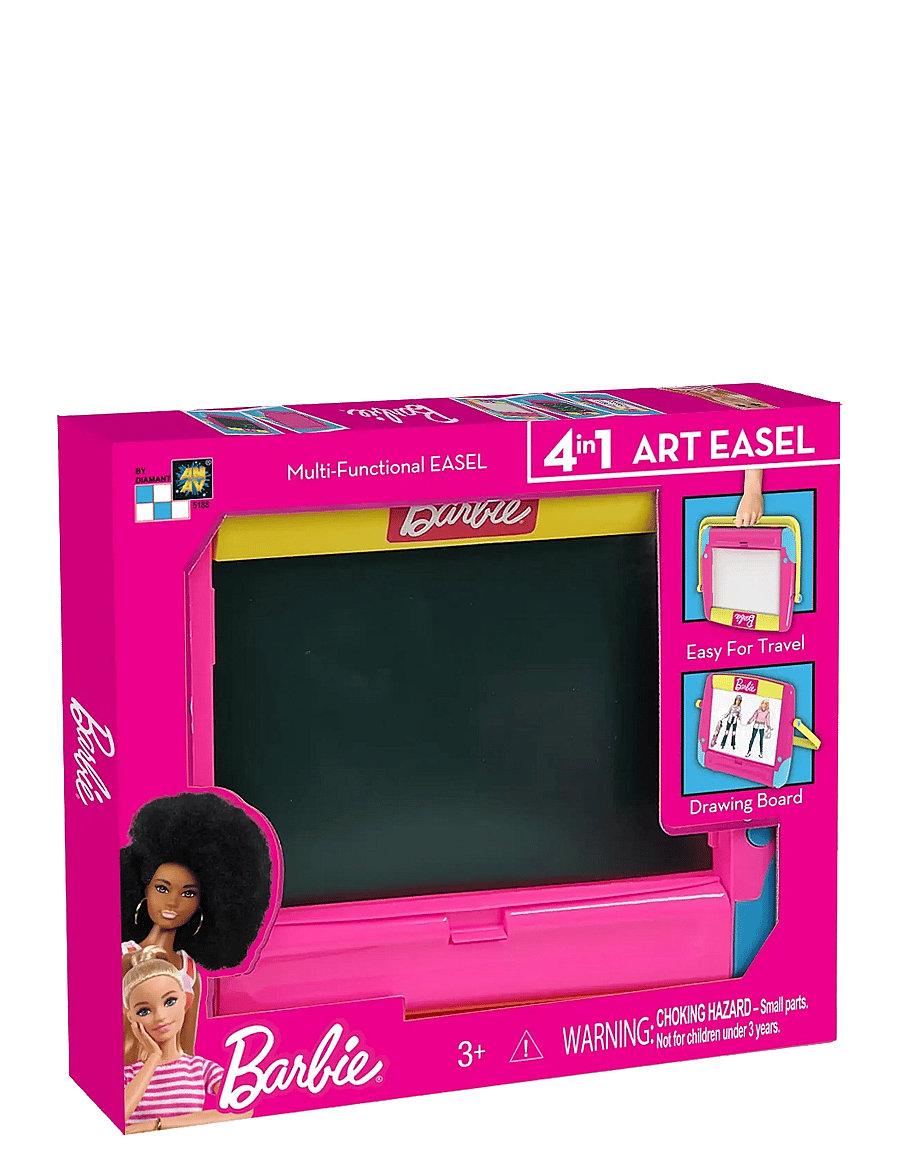 Barbie - Barbie Easel and Drawing Board - 4 in 1 Art Easel - joonistustahvlid - multi coloured - 0