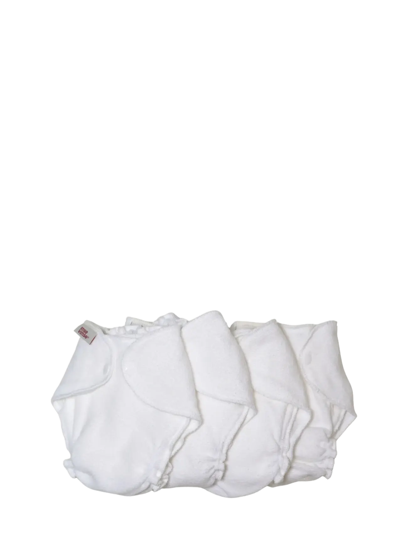 Imse Vimse Terry Diapers, Newborn, White 4-p - Terveys & hygienia - WHITE / white