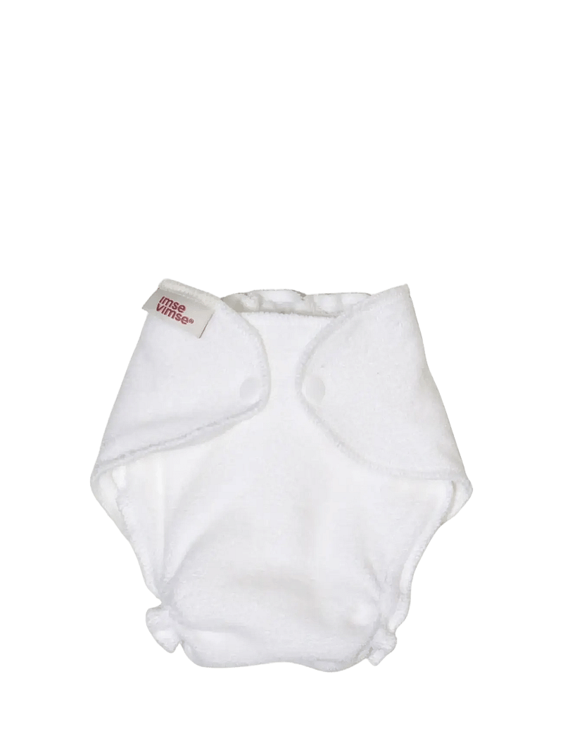 Imse Vimse - Terry Diapers, Newborn, White 4-p - blöjor - white - 1