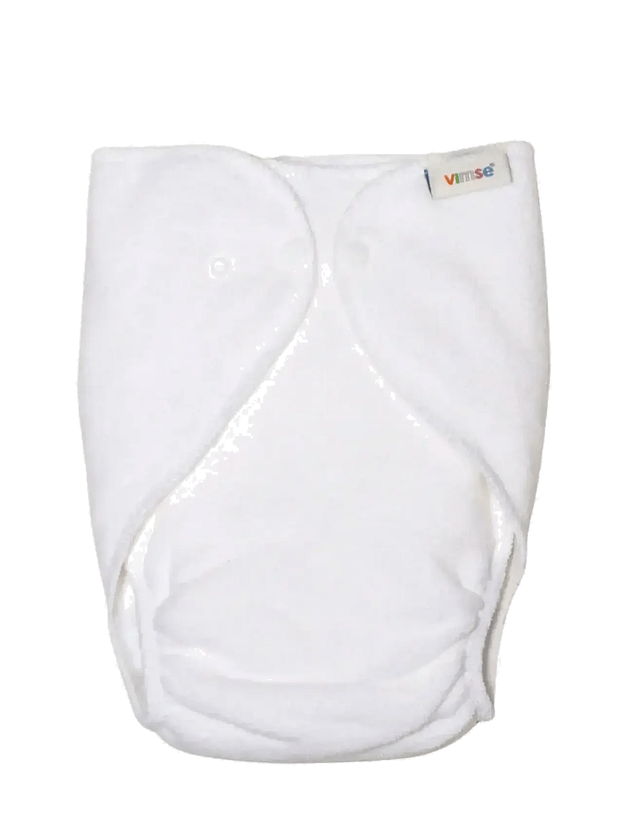 Imse Vimse - Terry Diapers, One Size, White 4-p - windeln - white - 1