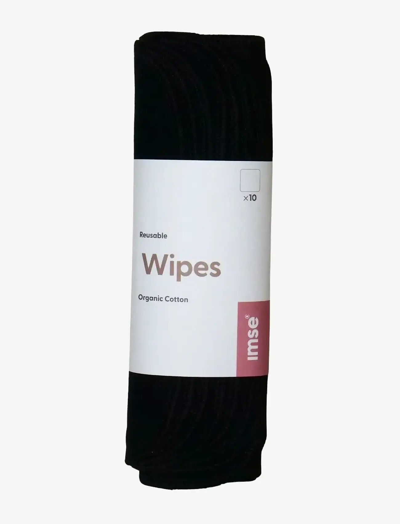 Imse Vimse - Reusable Wipes, Black 10-pack - cloths - black - 1