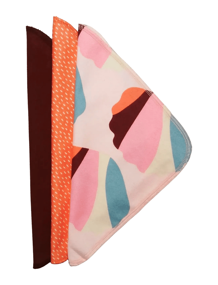 Imse Vimse - Reusable Wipes, Orange Sprinkle 10-pack - feuchttücher für babys - orange sprinkle - 0