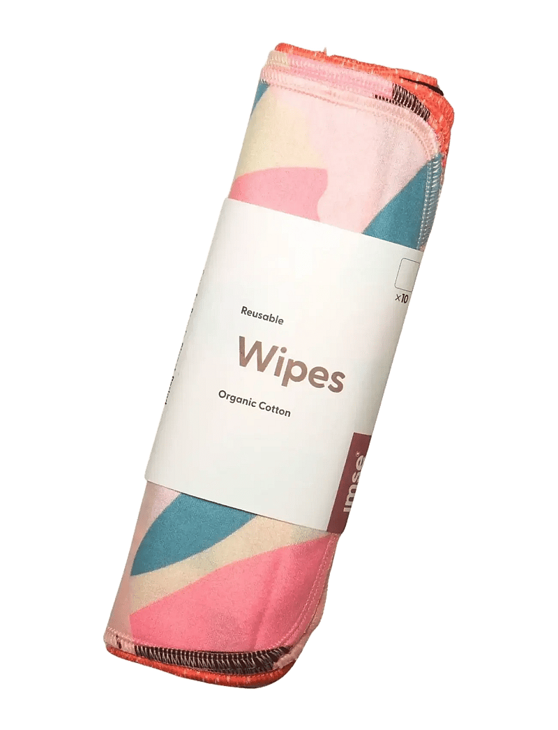 Imse Vimse - Reusable Wipes, Orange Sprinkle 10-pack - babypflege - orange sprinkle - 1
