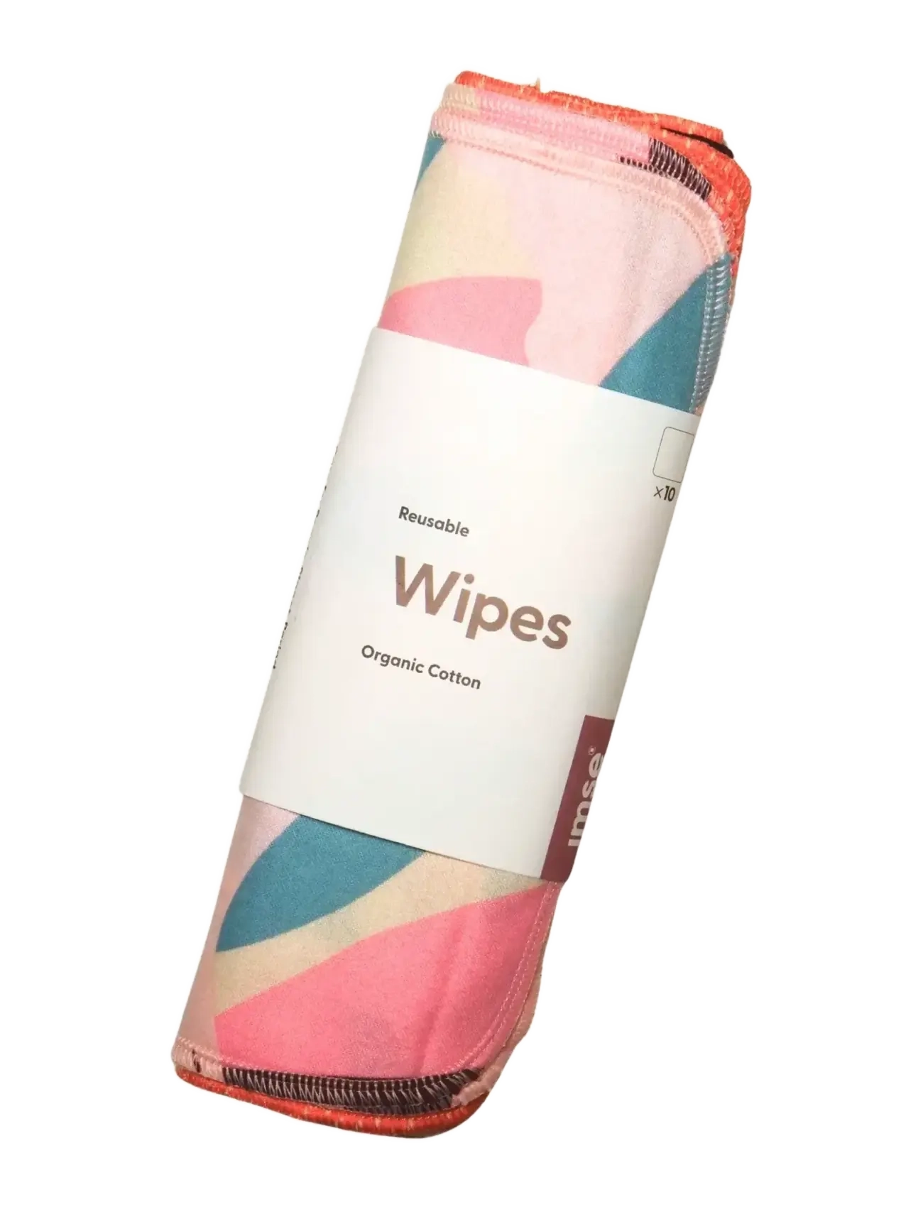 Imse Vimse - Reusable Wipes, Orange Sprinkle 10-pack - feuchttücher für babys - orange sprinkle - 1