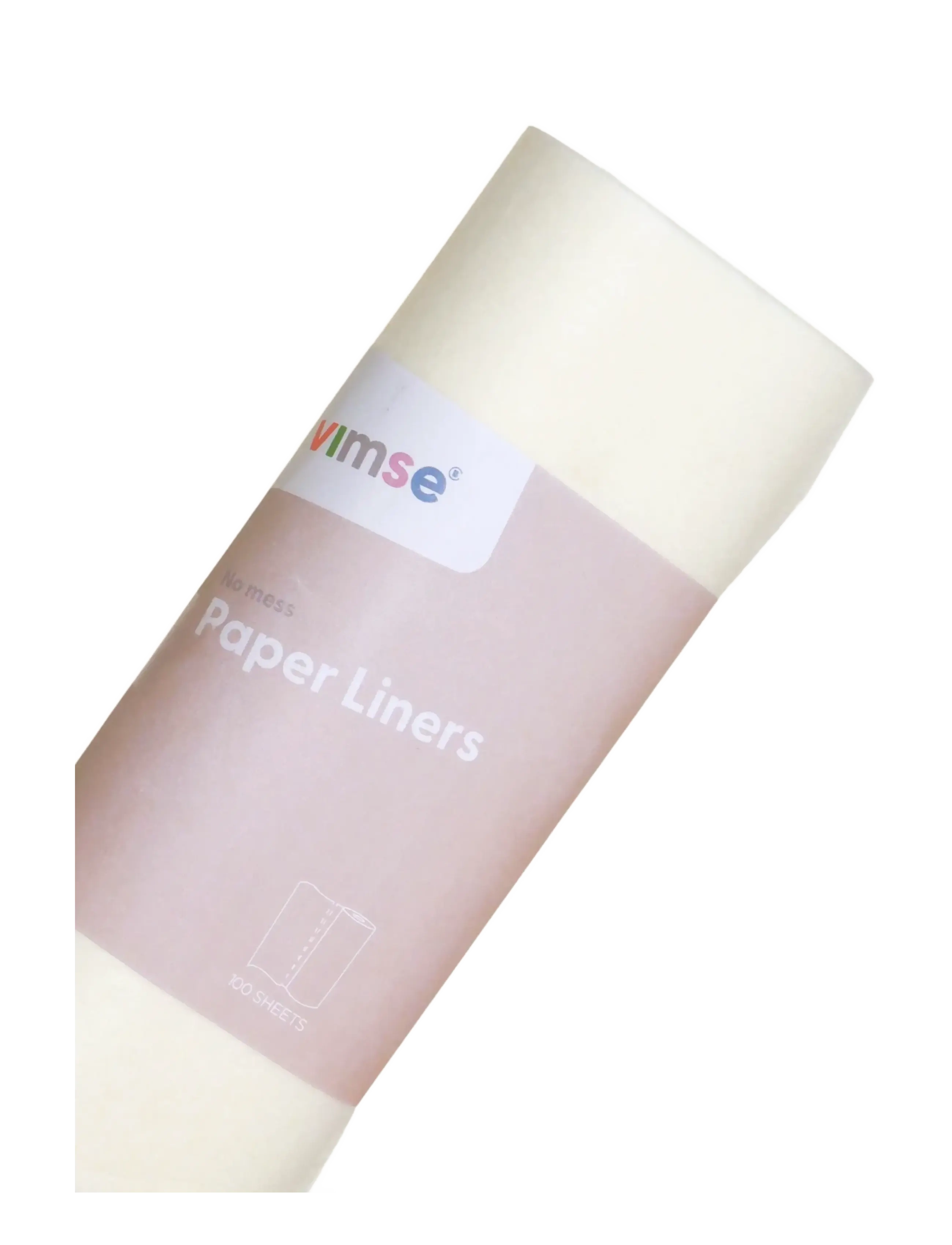 Imse Vimse - Paper Liners 1 roll/100 sheets - užvalkalai vystymo lentai - natural - 1