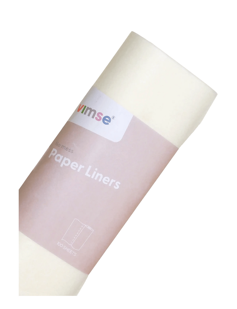 Imse Vimse - Paper Liners 1 roll/100 sheets - užvalkalai vystymo lentai - natural - 1