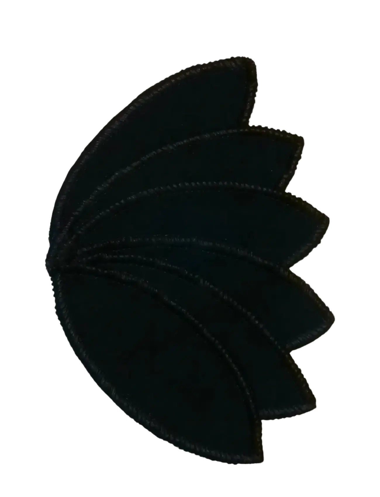 Imse Vimse - Labia Pads, Black 10-pack - kuukautistuotteet - black - 1