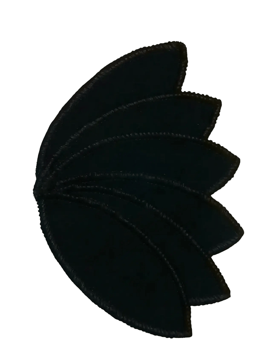 Imse Vimse - Labia Pads, Black 10-pack - kuukautistuotteet - black - 1