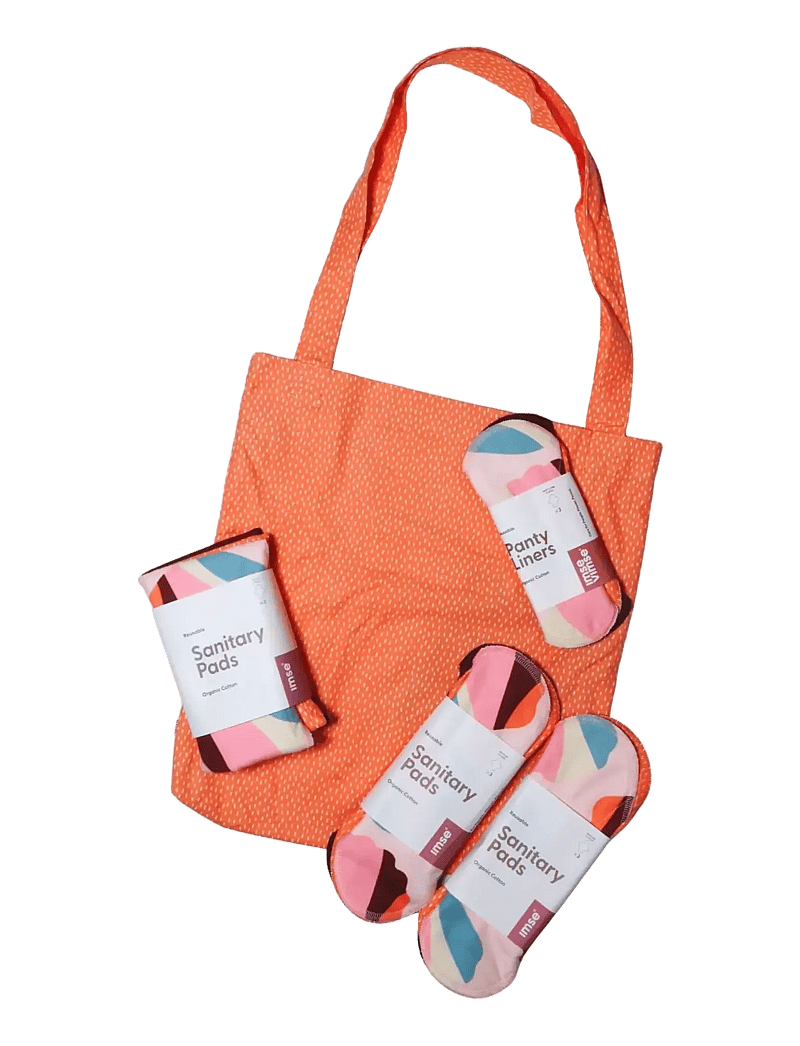 Imse Vimse - Start Kit Sanitary Pads, Orange Sprinkle - menstruationsprodukter - orange sprinkle - 0