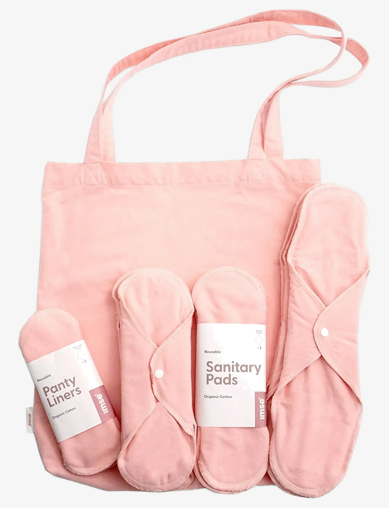 Imse Vimse - Start Kit Sanitary Pads, Pink - mensprodukter - pink - 0