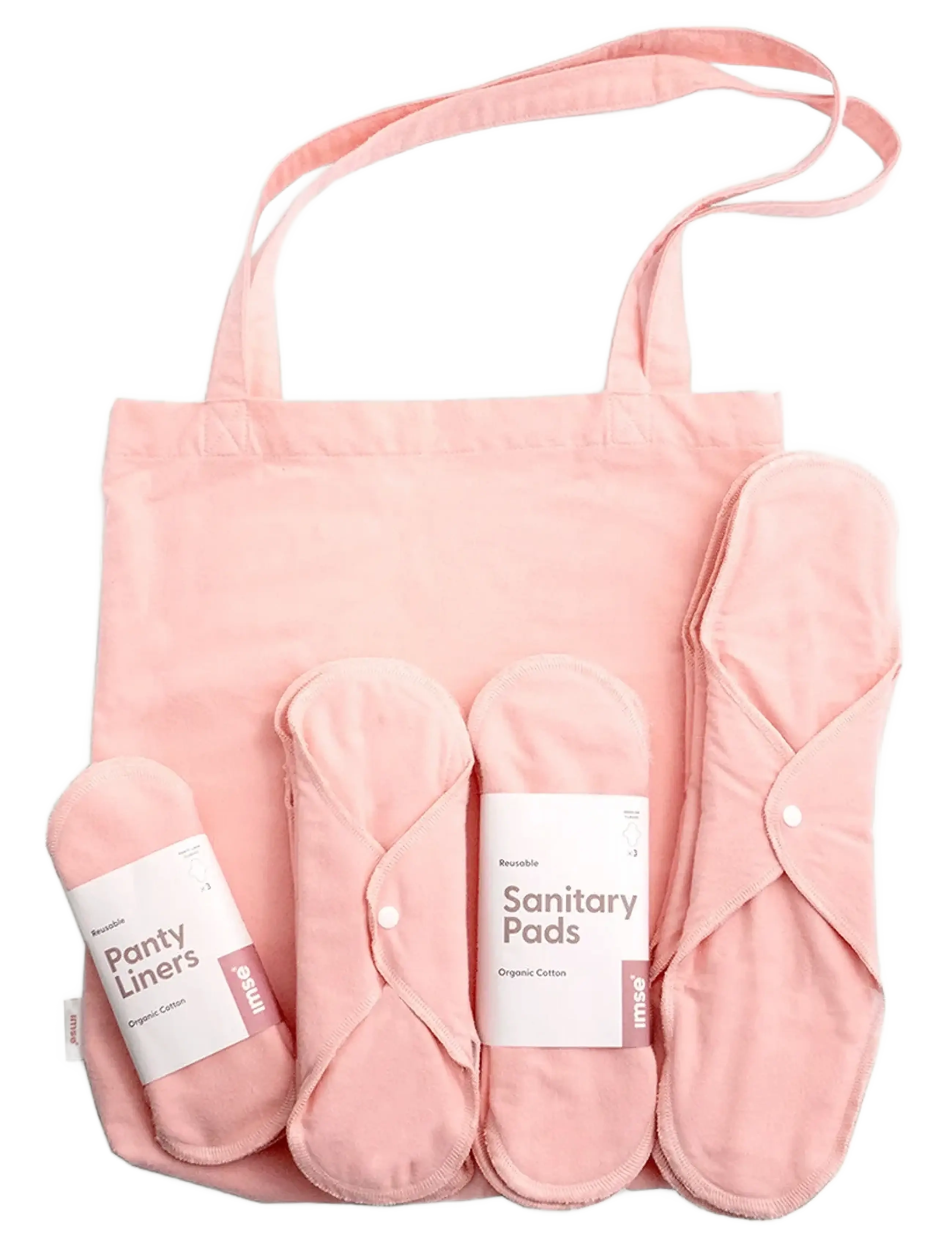 Imse Vimse Start Kit Sanitary Pads, Pink - Menstruationsprodukter - PINK / pink/rose