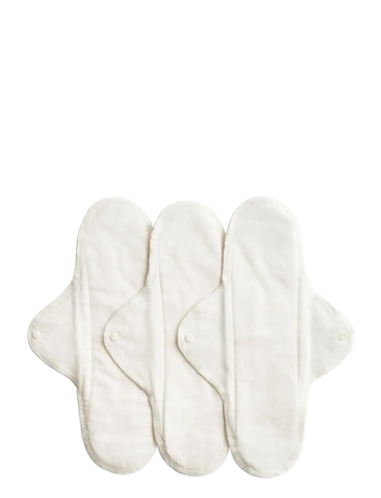 Imse Vimse Sanitary Pads Classic Night, Natural 3-pack - Menstruationsprodukter - NATURAL / cream