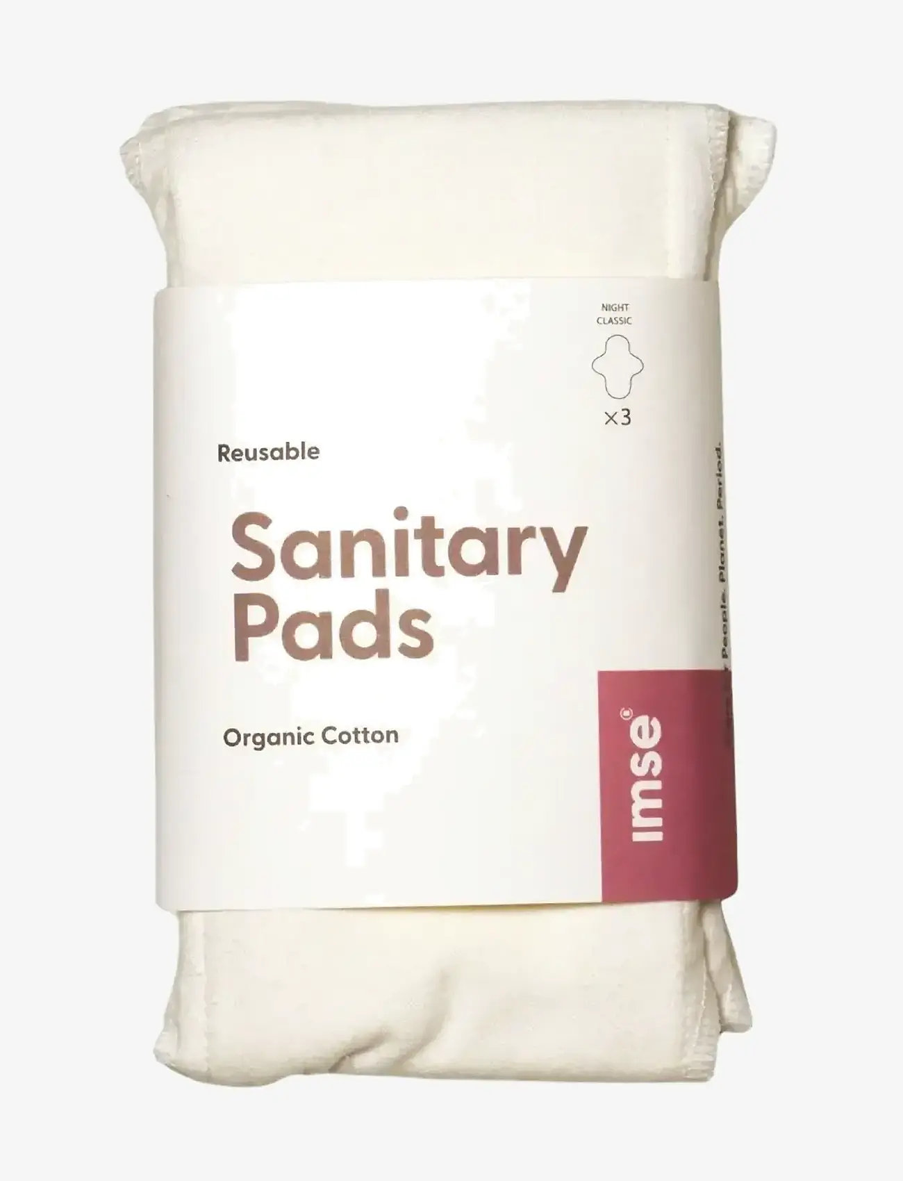 Imse Vimse - Sanitary Pads Classic Night, Natural 3-pack - menstruationsprodukter - natural - 2