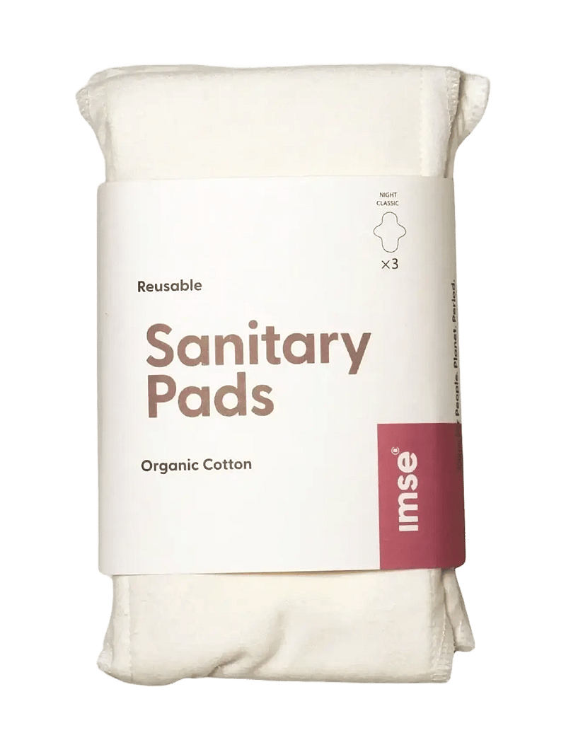 Imse Vimse - Sanitary Pads Classic Night, Natural 3-pack - menstruationsprodukter - natural - 2