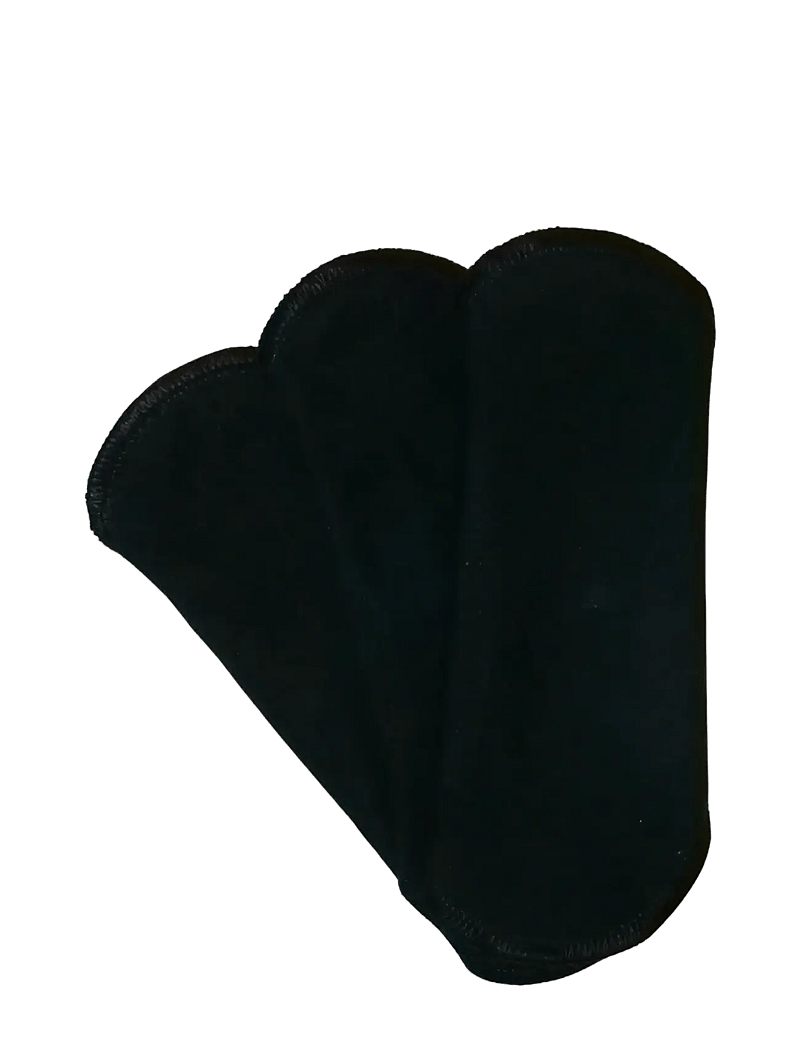 Imse Vimse - Panty Liners Classic, Black 3-pack - period panties - black - 1