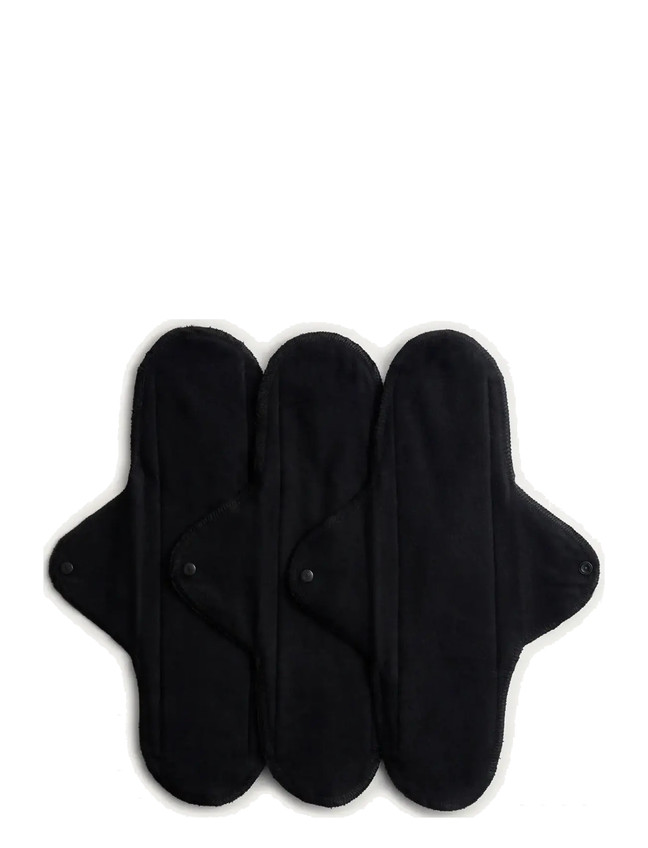 Imse Vimse Sanitary Pads Classic Night, Black 3-Pack, One Size, Intimate Care, Schwarz - Menstrual Products, Beauty