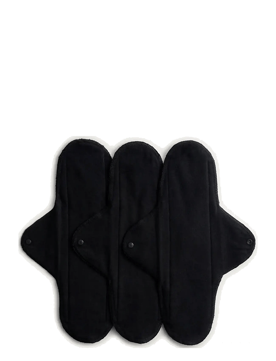 Imse Vimse - Sanitary Pads Classic Night, Black 3-pack - black - 0