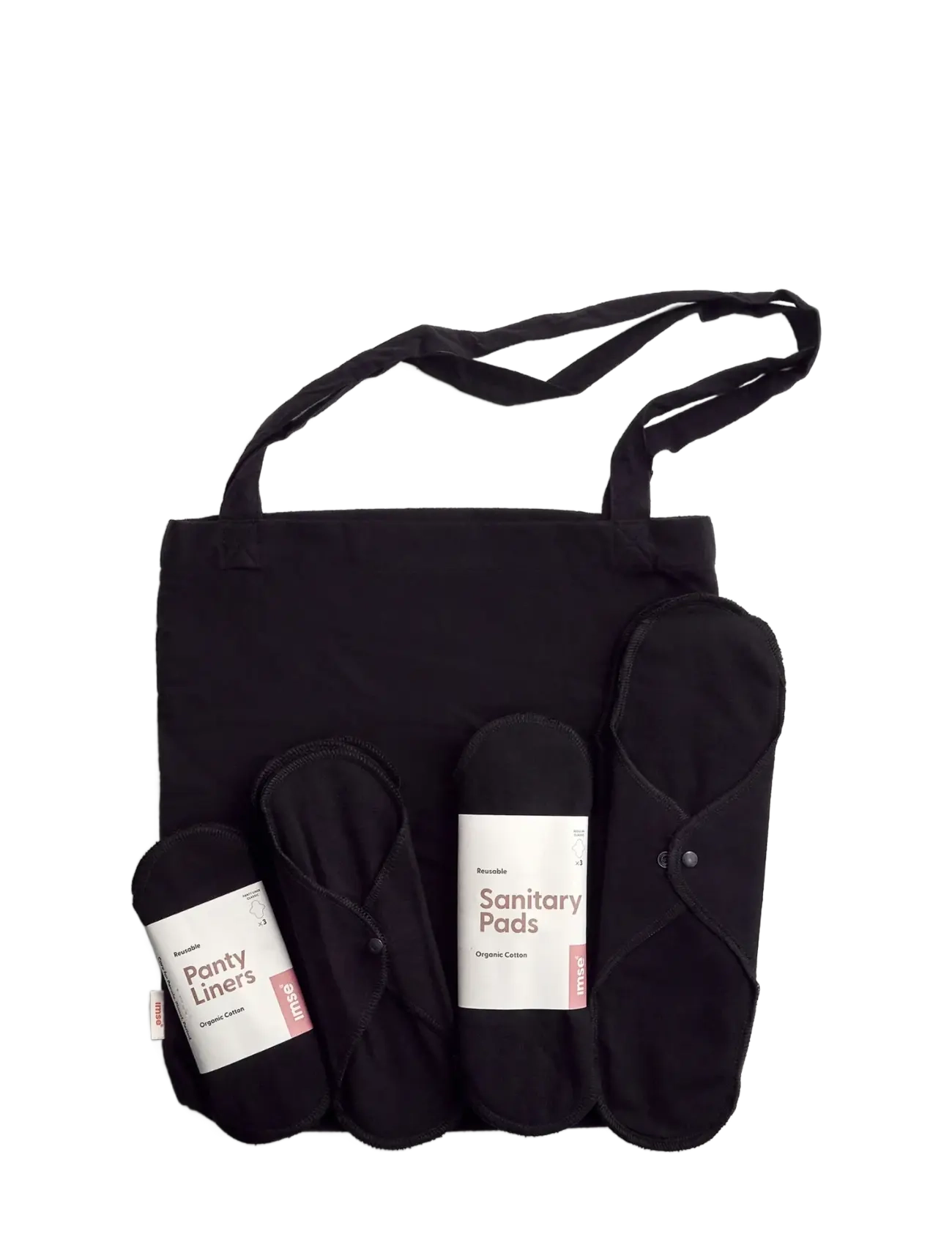 Imse Vimse Start Kit Sanitary Pads, Black, One Size, Intimate Care, Schwarz - Menstrual Products, Frauen
