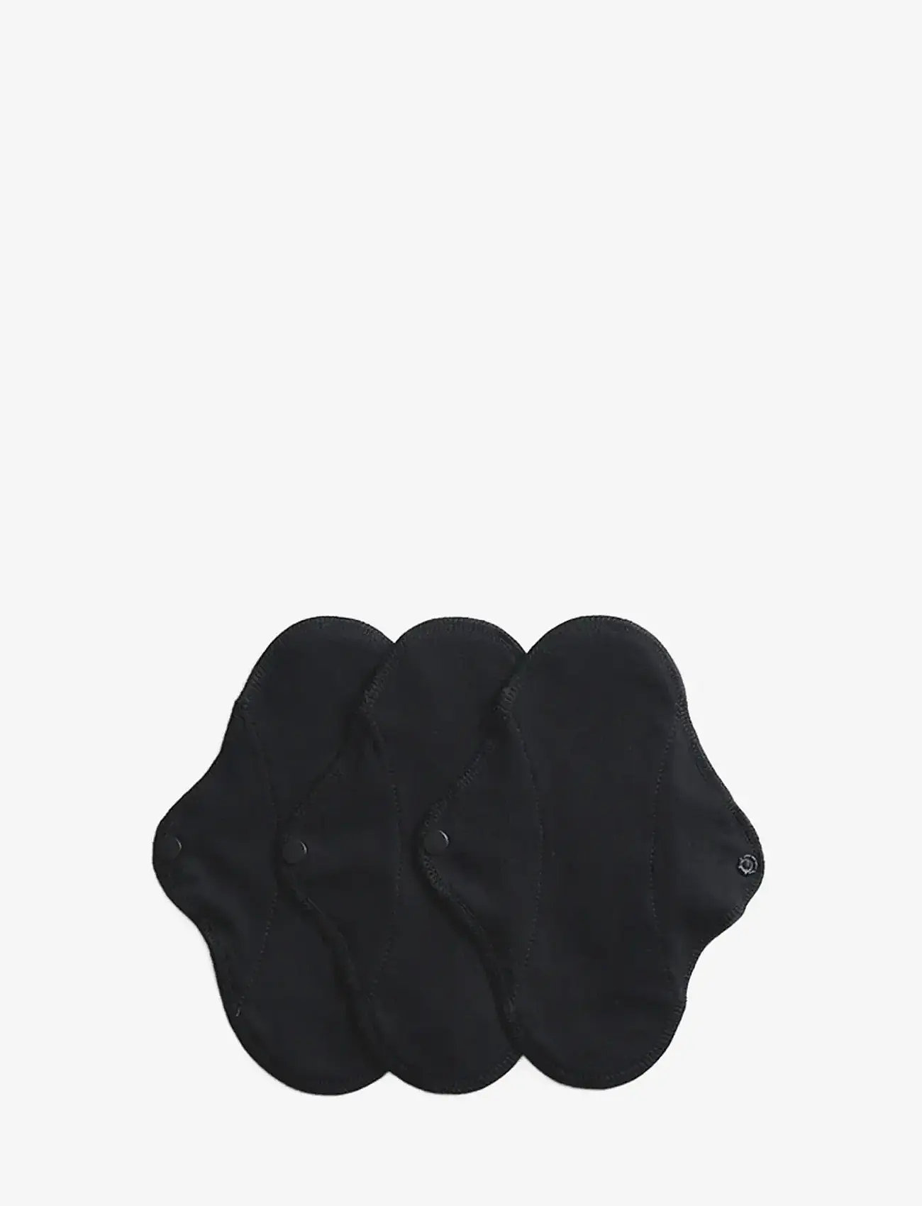 Imse Vimse - Panty Liners Active, Black 3-pack - menstruationsprodukter - black - 0