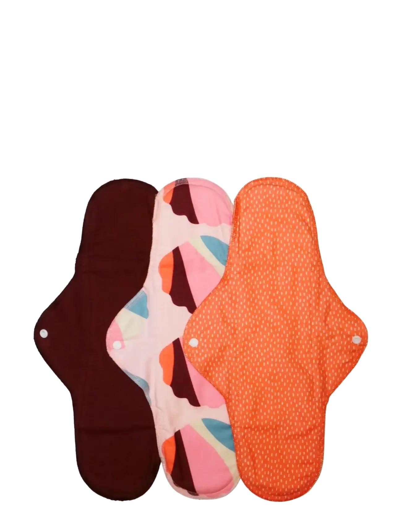 Imse Vimse Sanitary Pads Classic Night, Orange Sprinkle 3-pack - Menstruationsprodukter - ORANGE SPRINKLE / pink/rose