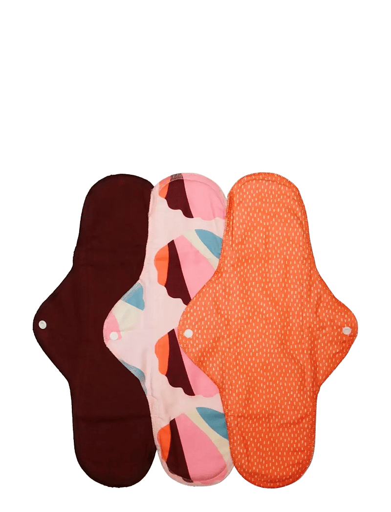 Imse Vimse - Sanitary Pads Classic Night, Orange Sprinkle 3-pack - orange sprinkle - 0