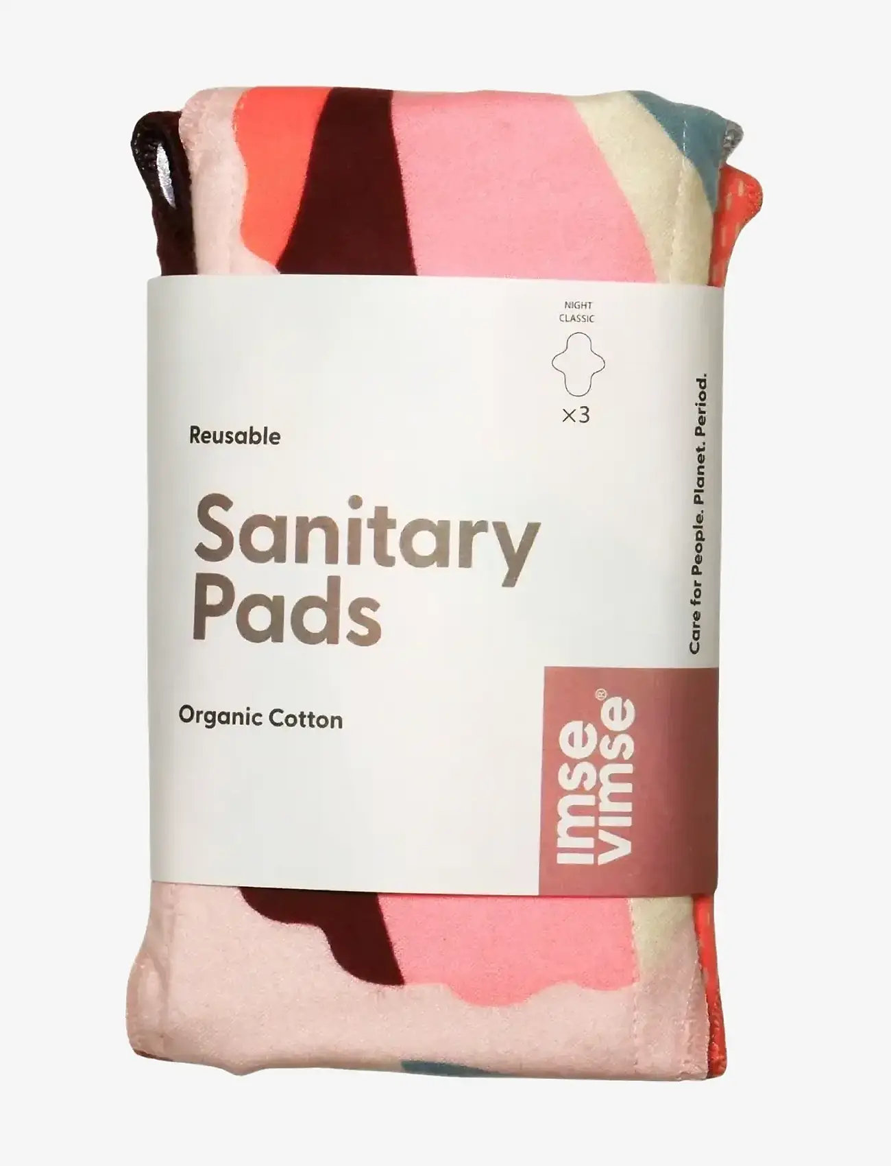 Imse Vimse - Sanitary Pads Classic Night, Orange Sprinkle 3-pack - mensprodukter - orange sprinkle - 2