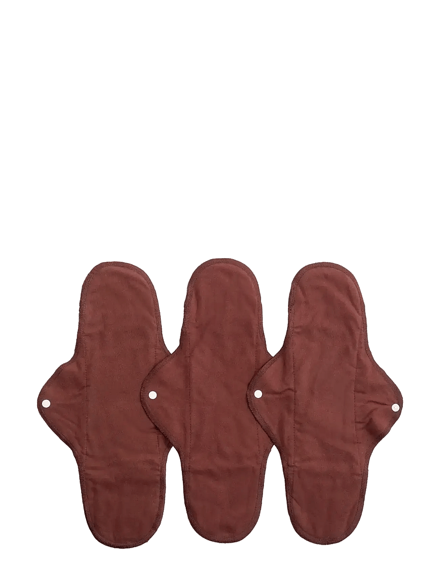 Imse Vimse - Sanitary Pads Classic Night, Warm brown 3-pack - menstruationsprodukter - warm brown - 0