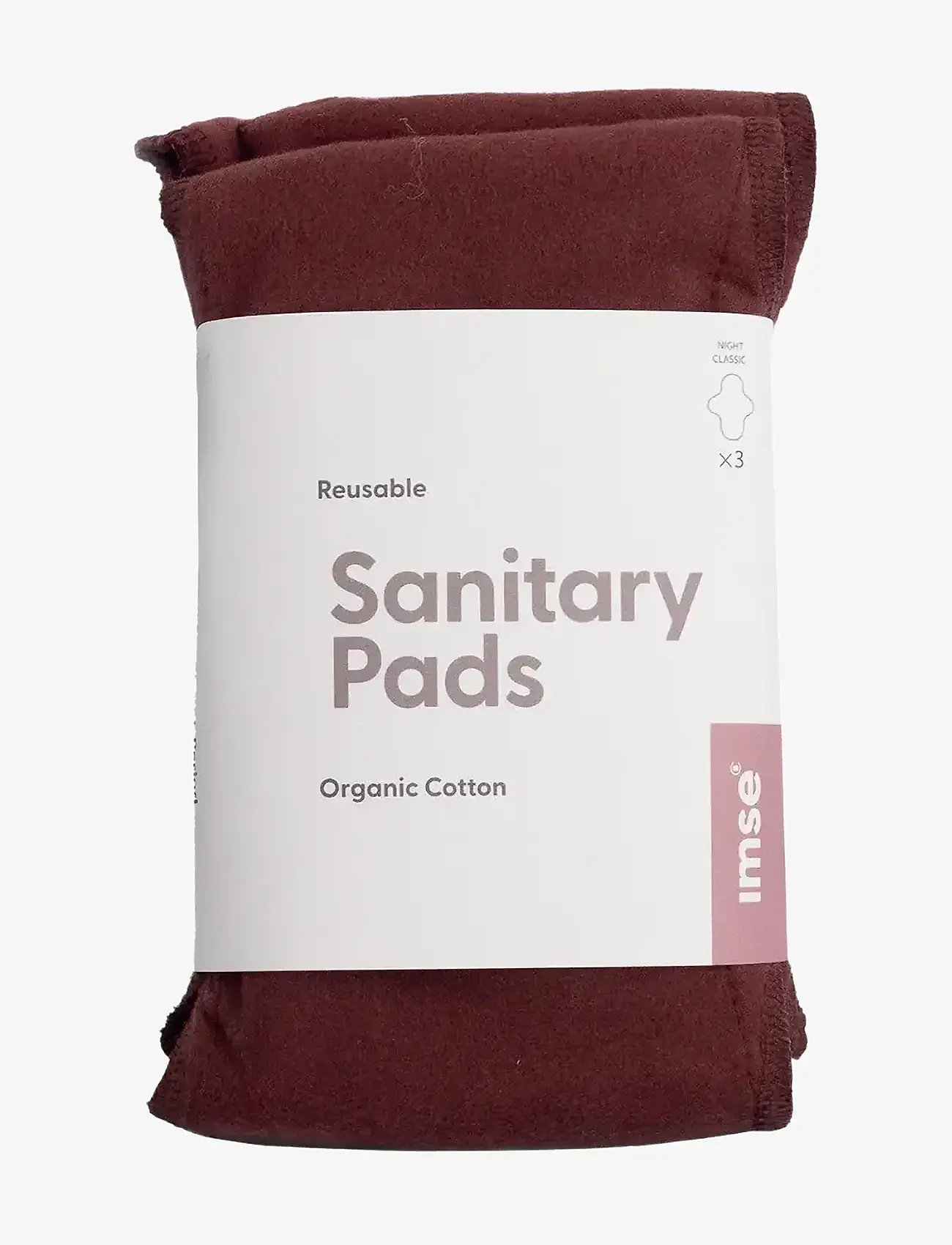 Imse Vimse - Sanitary Pads Classic Night, Warm brown 3-pack - mensprodukter - warm brown - 1