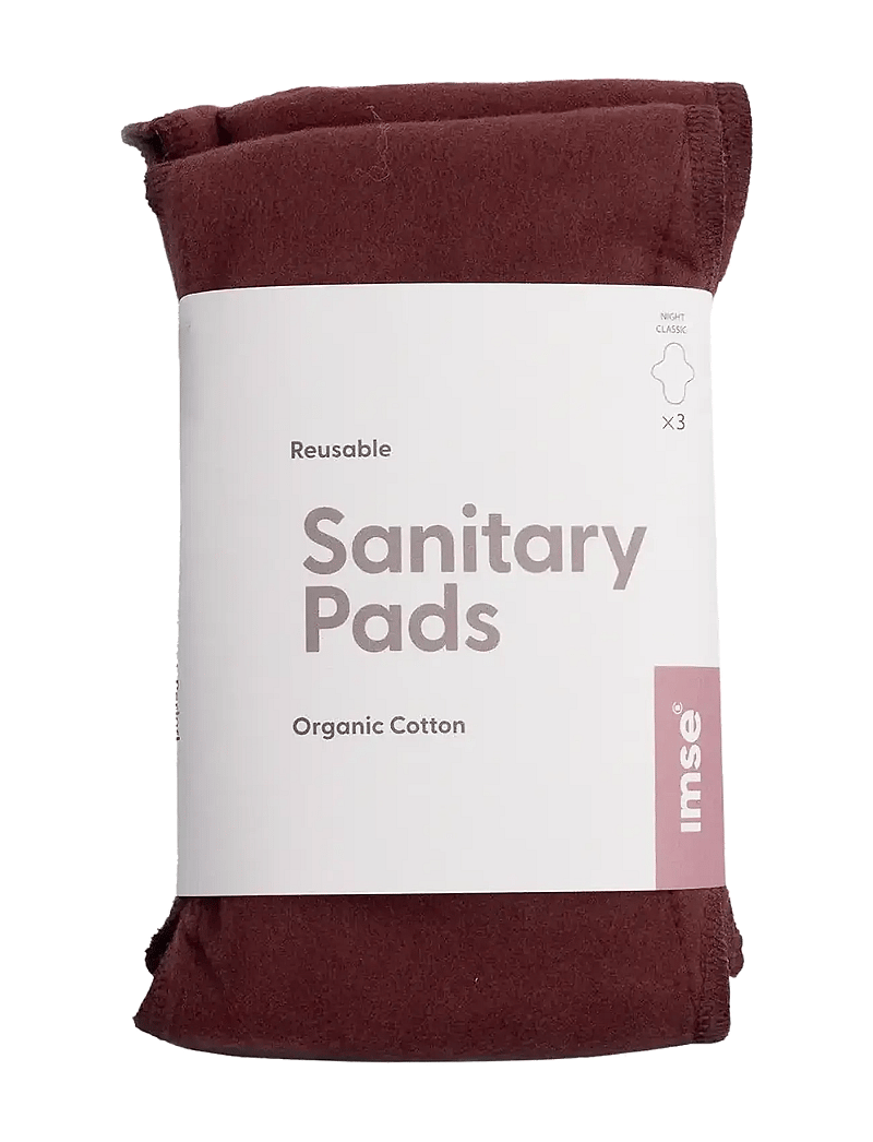 Imse Vimse - Sanitary Pads Classic Night, Warm brown 3-pack - mensprodukter - warm brown - 1