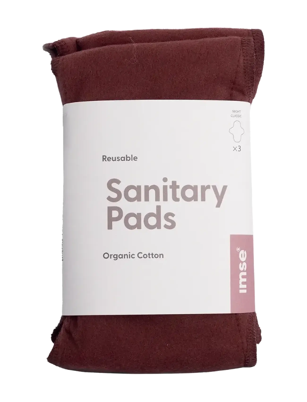 Imse Vimse - Sanitary Pads Classic Night, Warm brown 3-pack - menstruationsprodukter - warm brown - 1