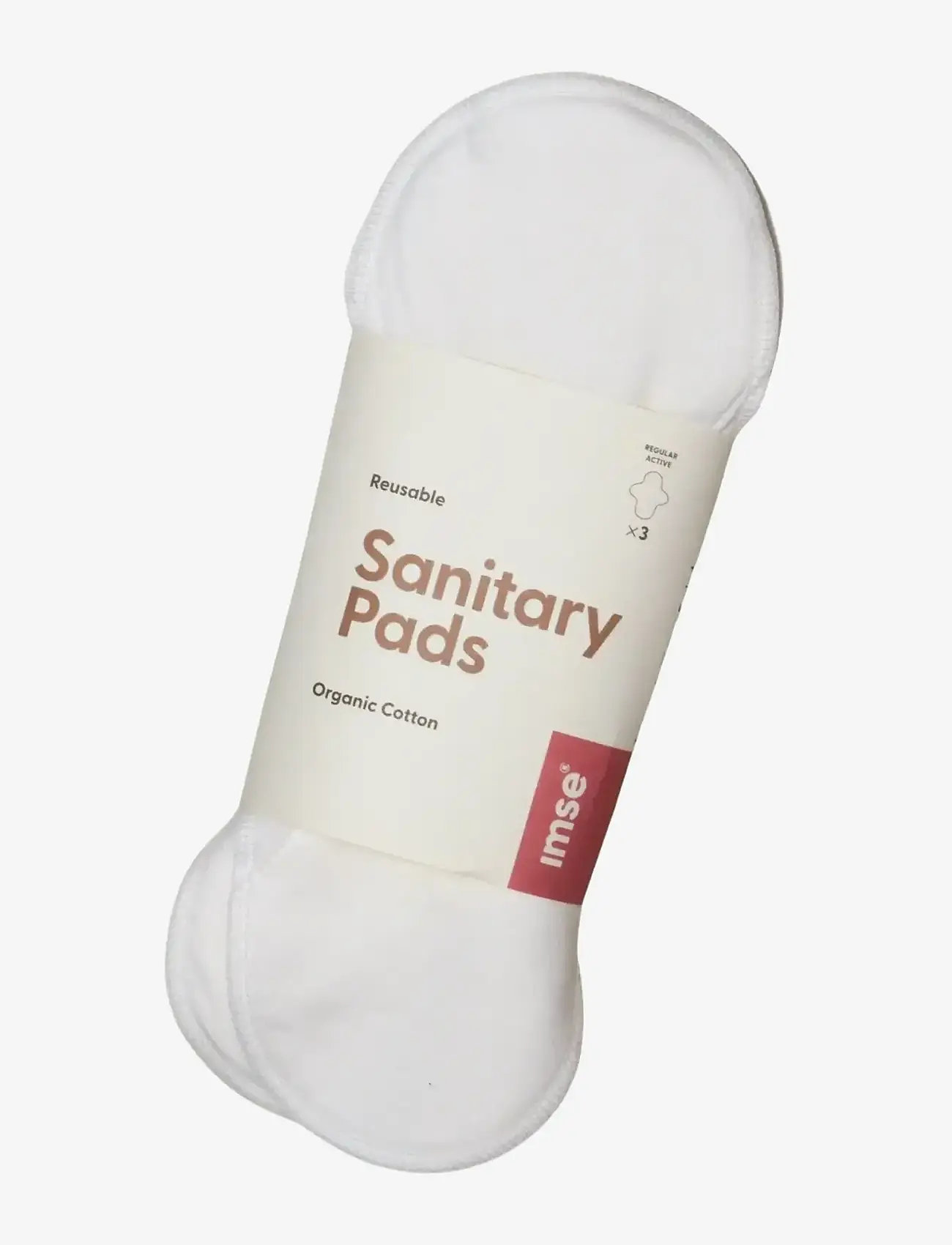 Imse Vimse - Sanitary Pads Active, Regular, Natural 3-pack - mensprodukter - natural - 1