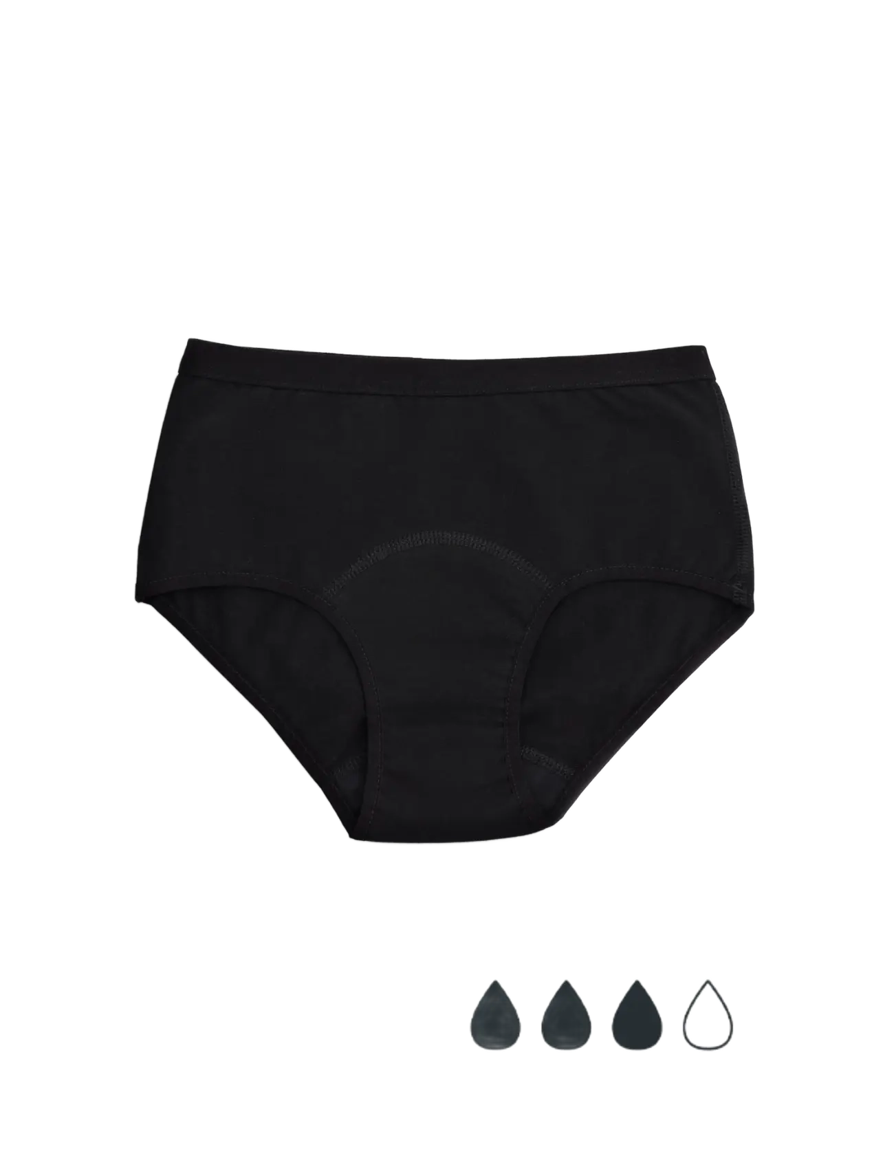 Imse Vimse Period Underwear Hipster Medium Flow - Mammaklær - BLACK / black