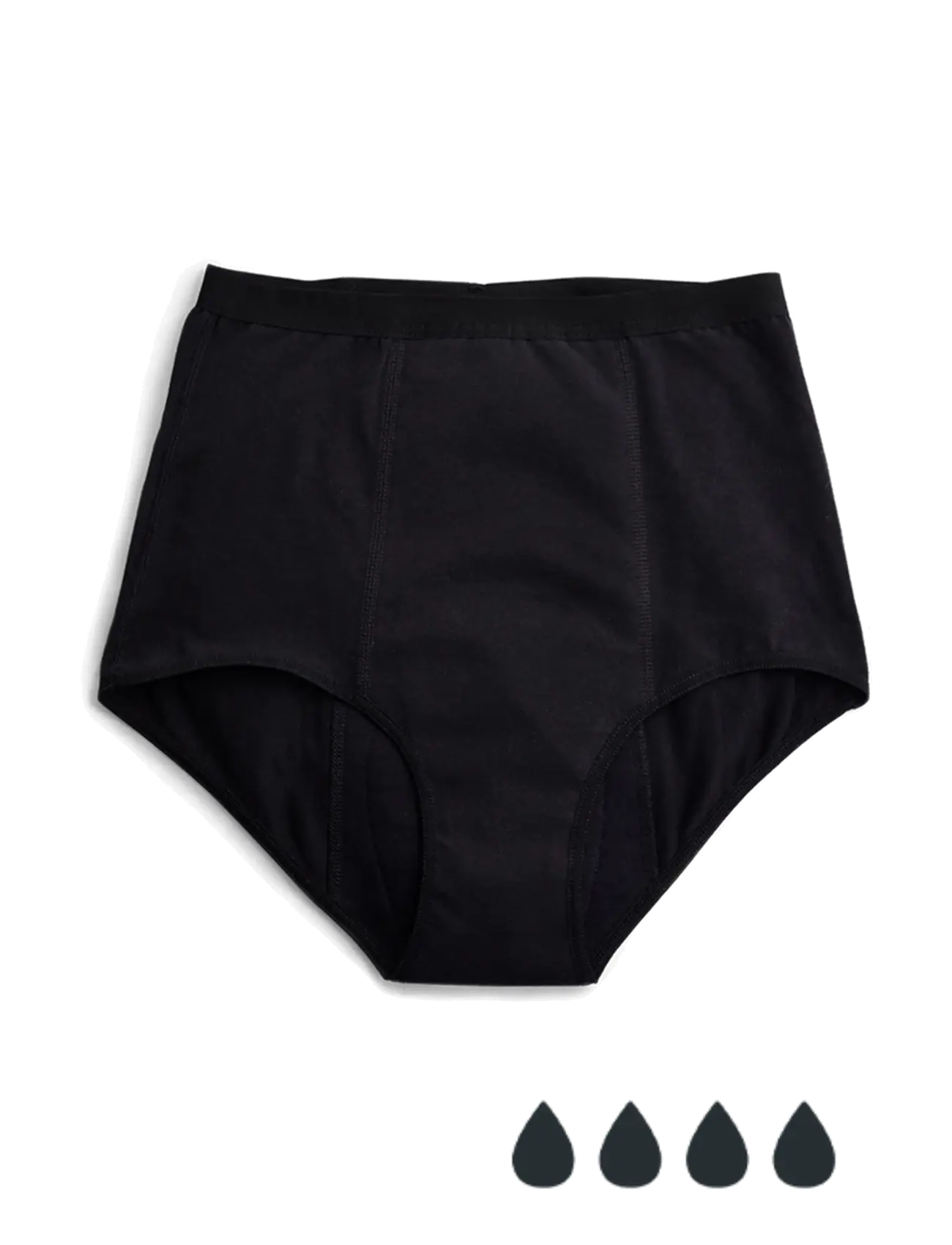 Imse Vimse Period Underwear High Waist Heavy Flow - Slips - BLACK / black