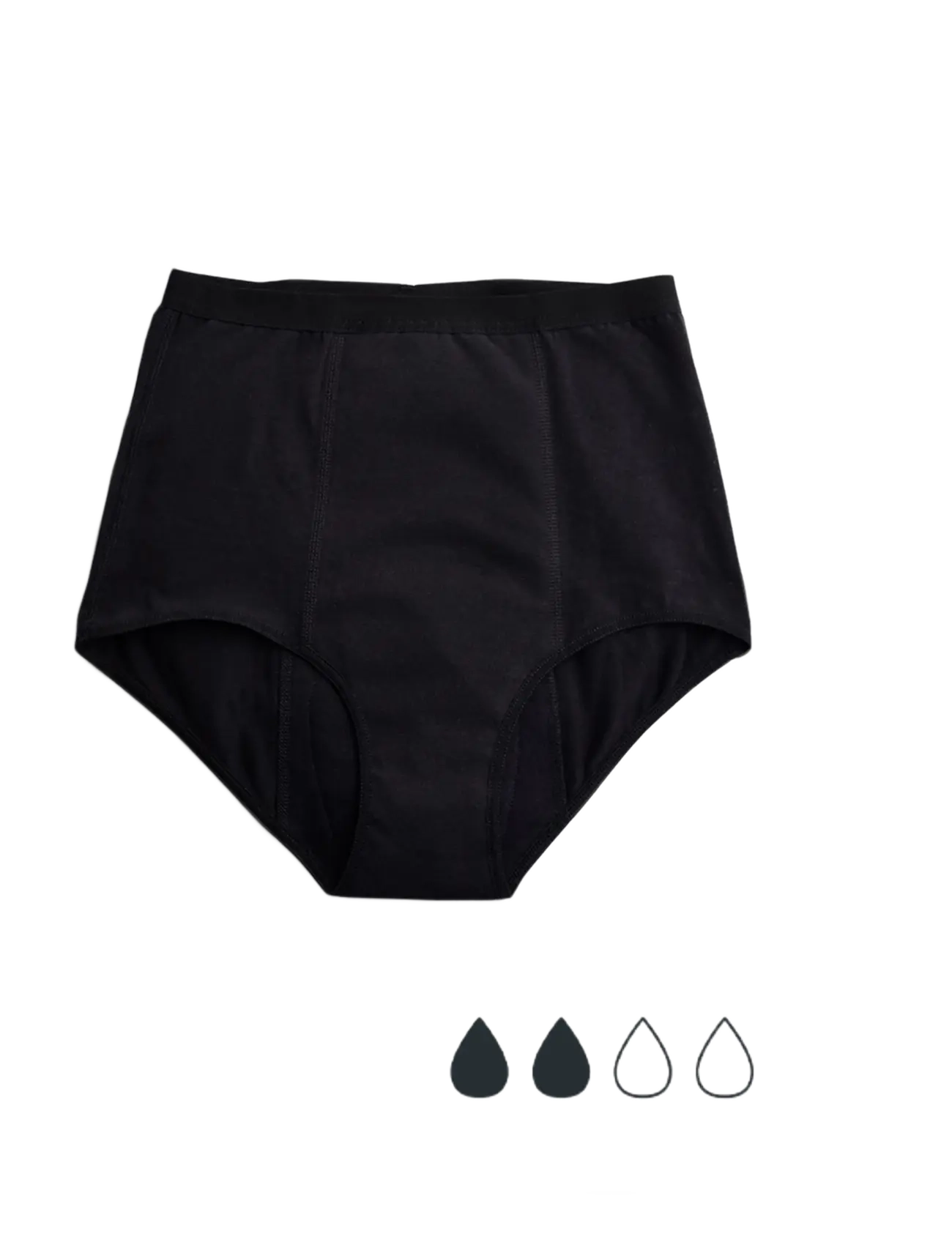 Imse Vimse Period Underwear High Waist Light Flow - Kleidung - BLACK / black