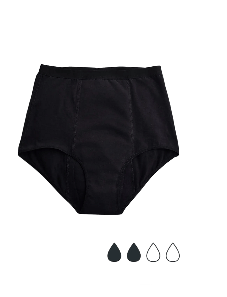 Imse Vimse - Period Underwear High Waist Light Flow - perioden- und wochenbett-höschen - black - 1