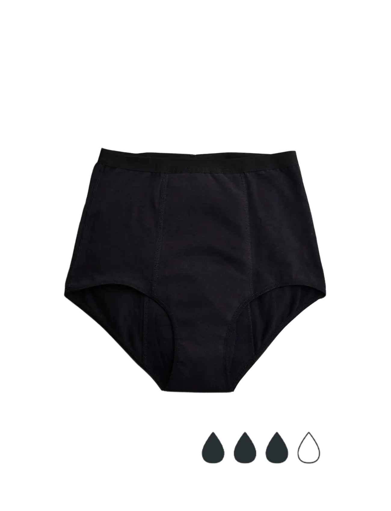 Imse Vimse Period Underwear High Waist Medium Flow - Für Mamas - BLACK / black