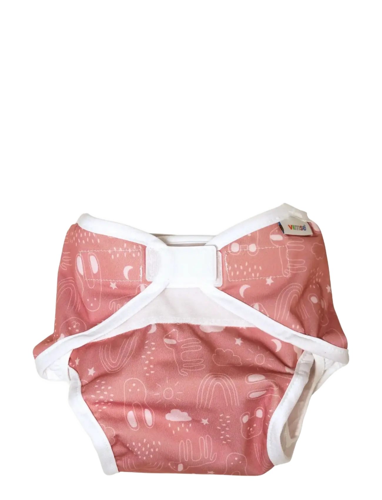 Diaper Cover XS 2,5-5 kg, Rusty Pink Teddy - RUSTY PINK TEDDY