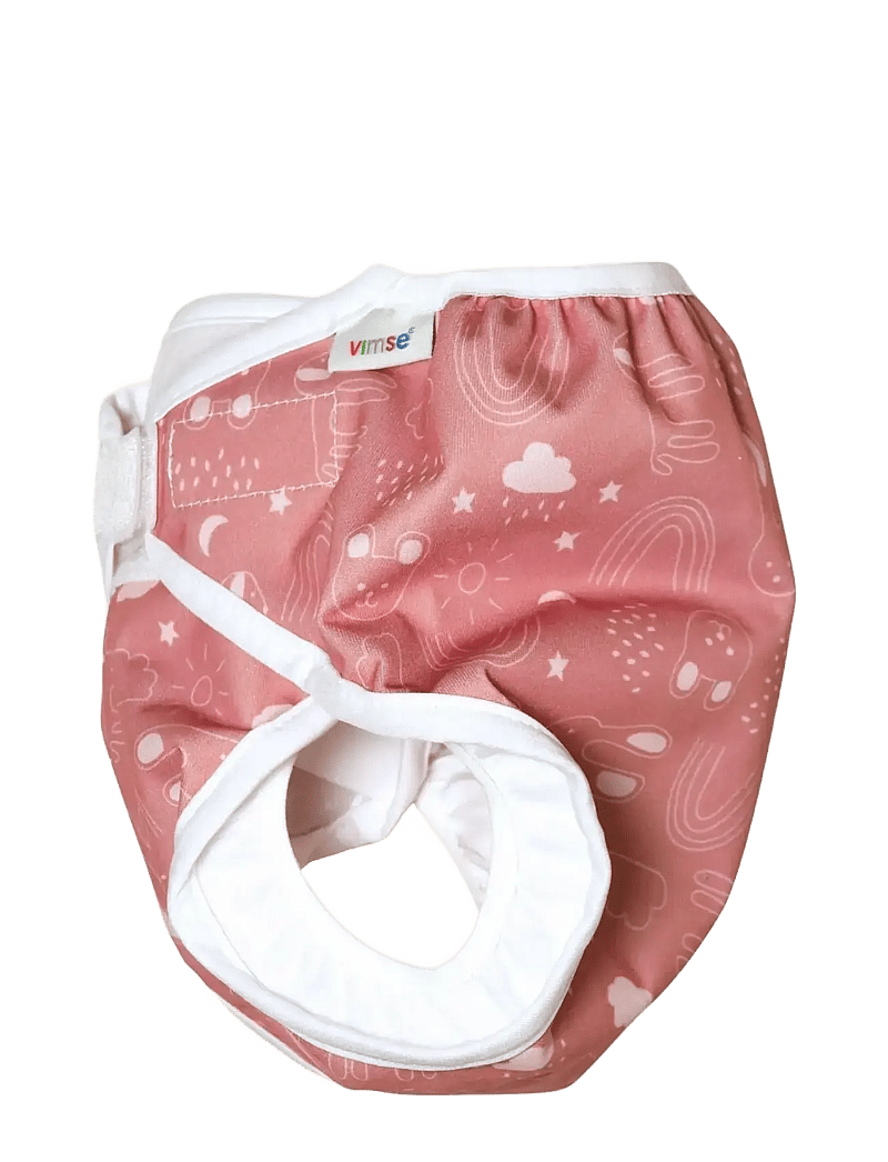 Imse Vimse - Diaper Cover XS 2,5-5 kg, Rusty Pink Teddy - beebihooldus - rusty pink teddy - 1