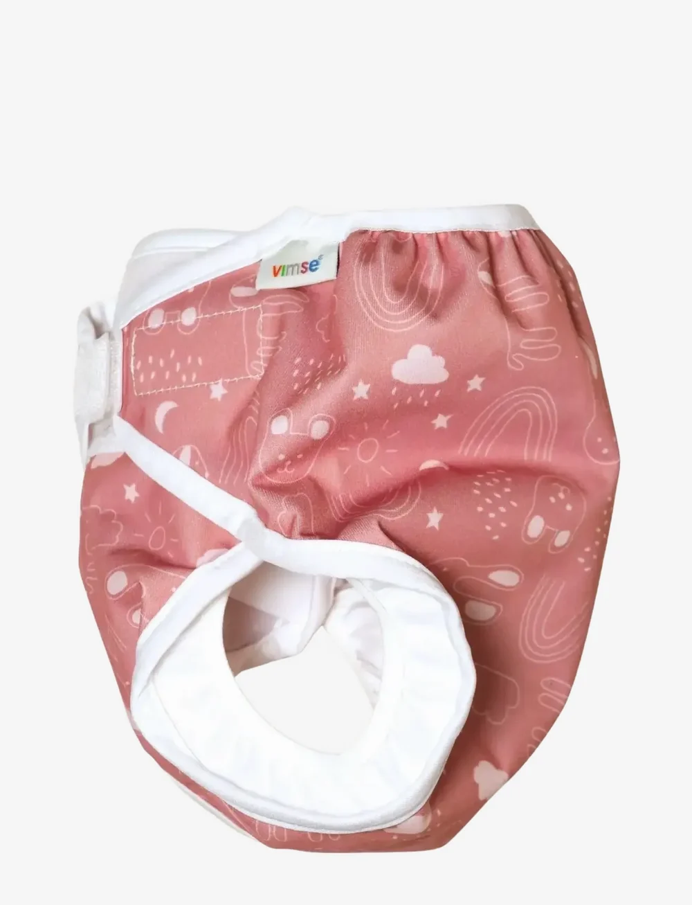 Imse Vimse - Diaper Cover, M 8-11 kg, Rusty Pink Teddy - babyvård - rusty pink teddy - 1