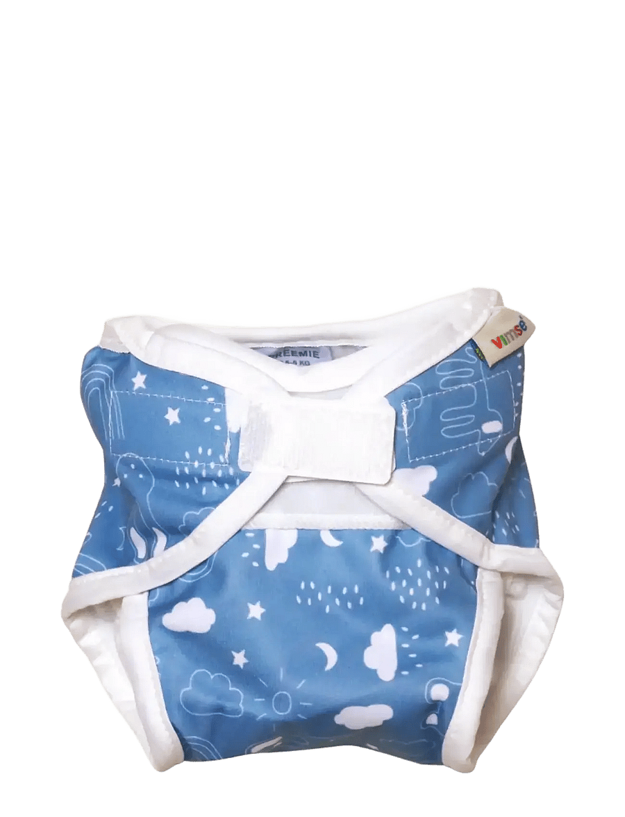 Imse Vimse - Diaper Cover, M 8-11 kg, Blue Teddy - windeltücher - blue teddy - 1