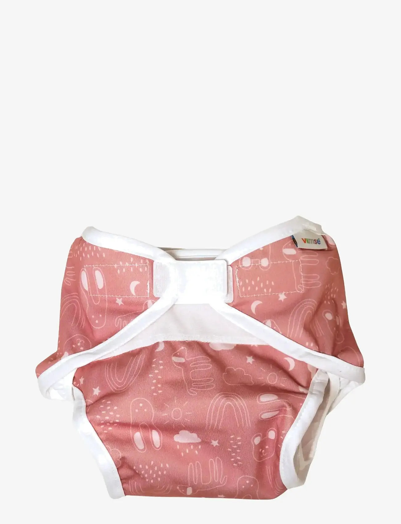 Imse Vimse - Diaper Cover, L 11-16 kg, Rusty Pink Teddy - blöjöverdrag - rusty pink teddy - 0